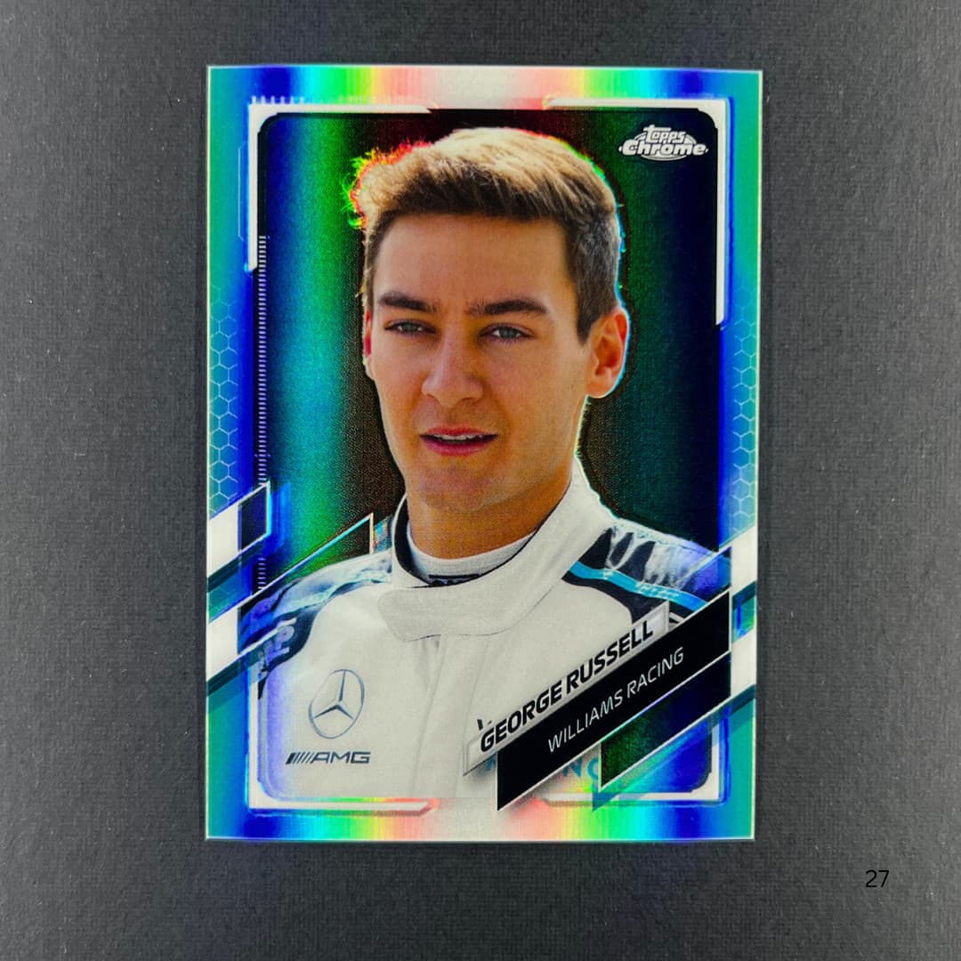 George Russell Formula 2021 Topps Chrome 2021 Topps Chrome refractor
