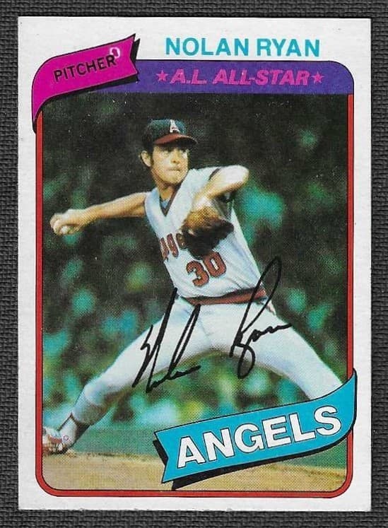 - - - NOLAN RYAN - HOF - 5714K 1980 Topps 1980 Topps