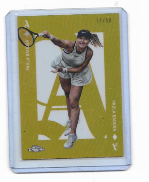 TENNIS---PAULA BADOSA---GOLD A 2025 Topps Chrome 2025 Topps Chrome gold
