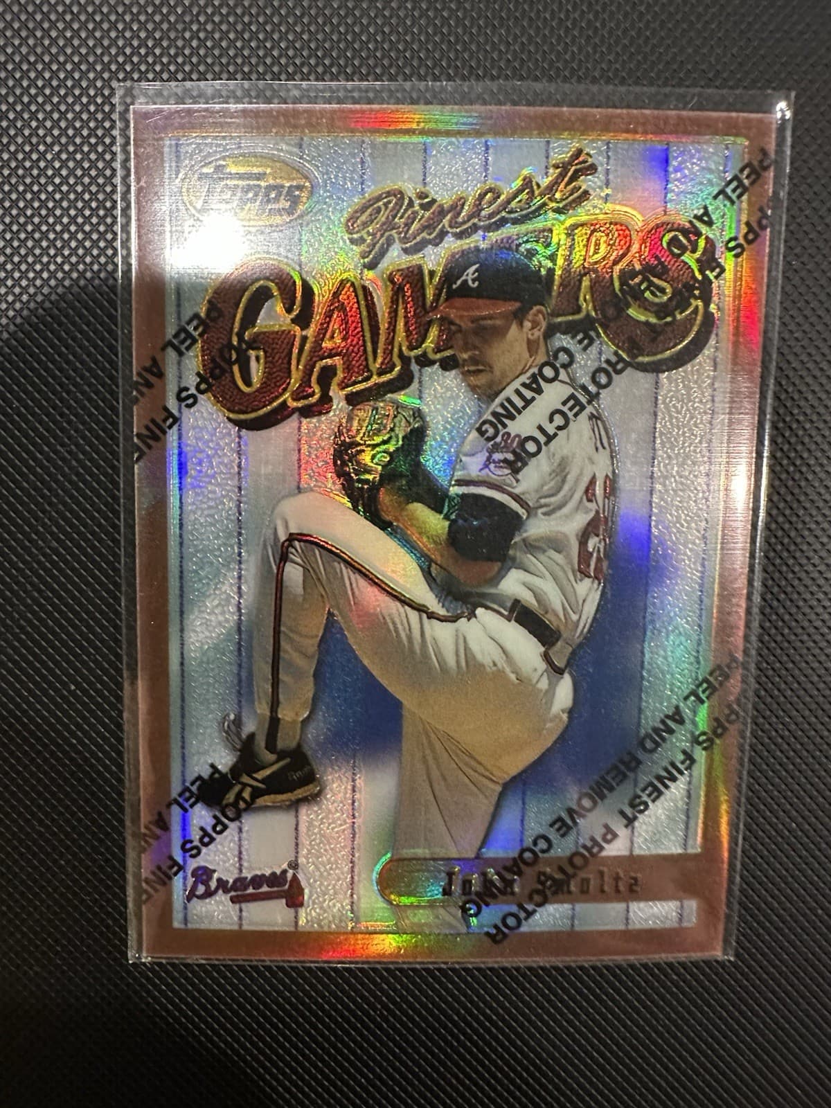 John Smoltz 1996 Topps Finest 1996 Topps Finest refractor
