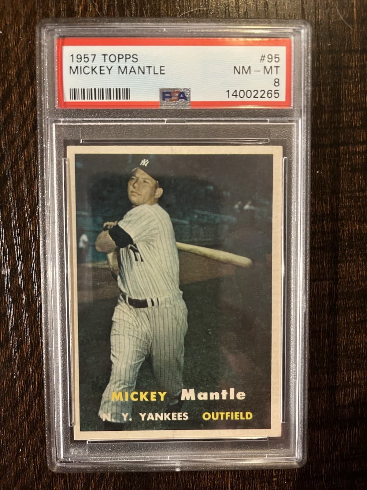 Mickey Mantle trading card