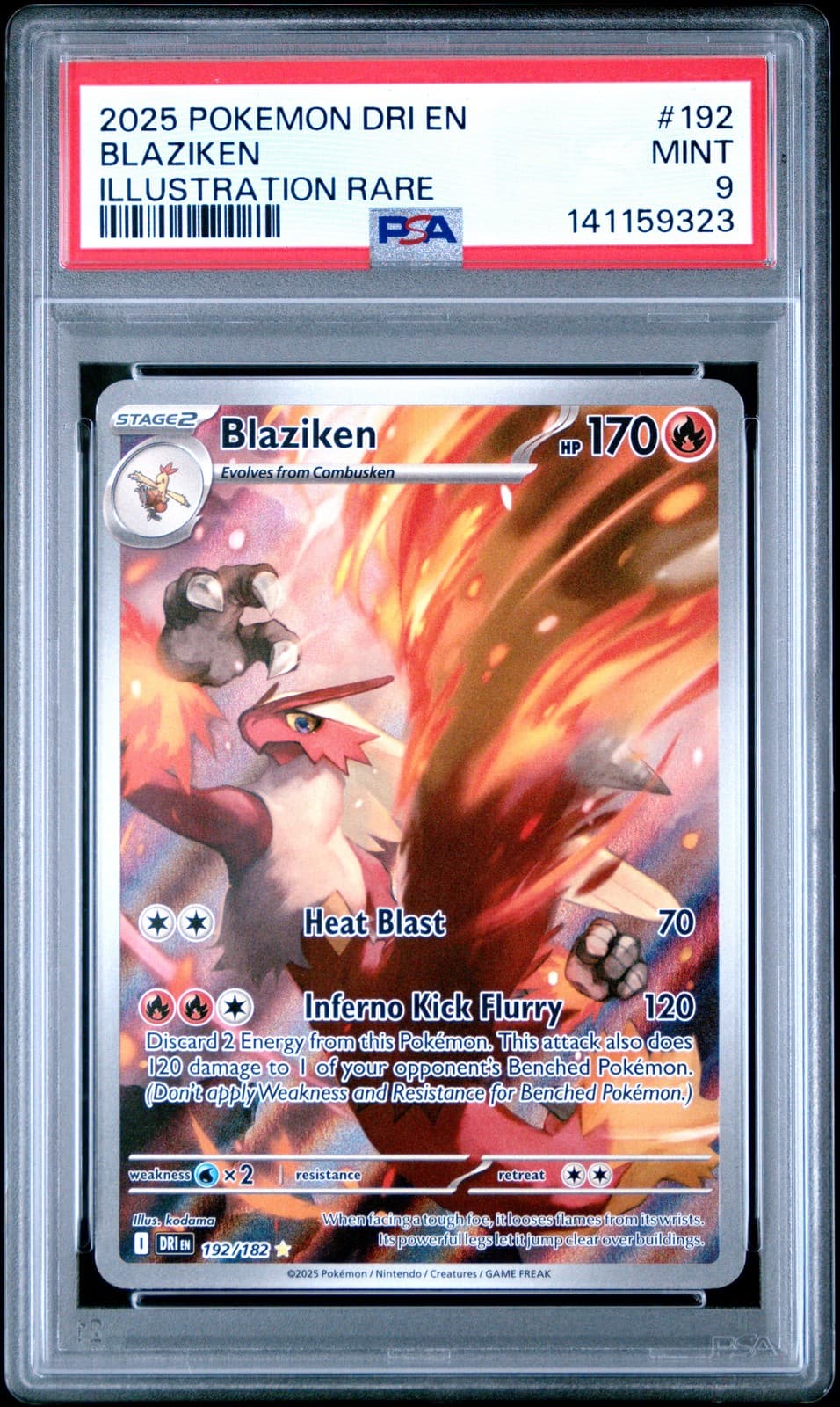 Blaziken trading card