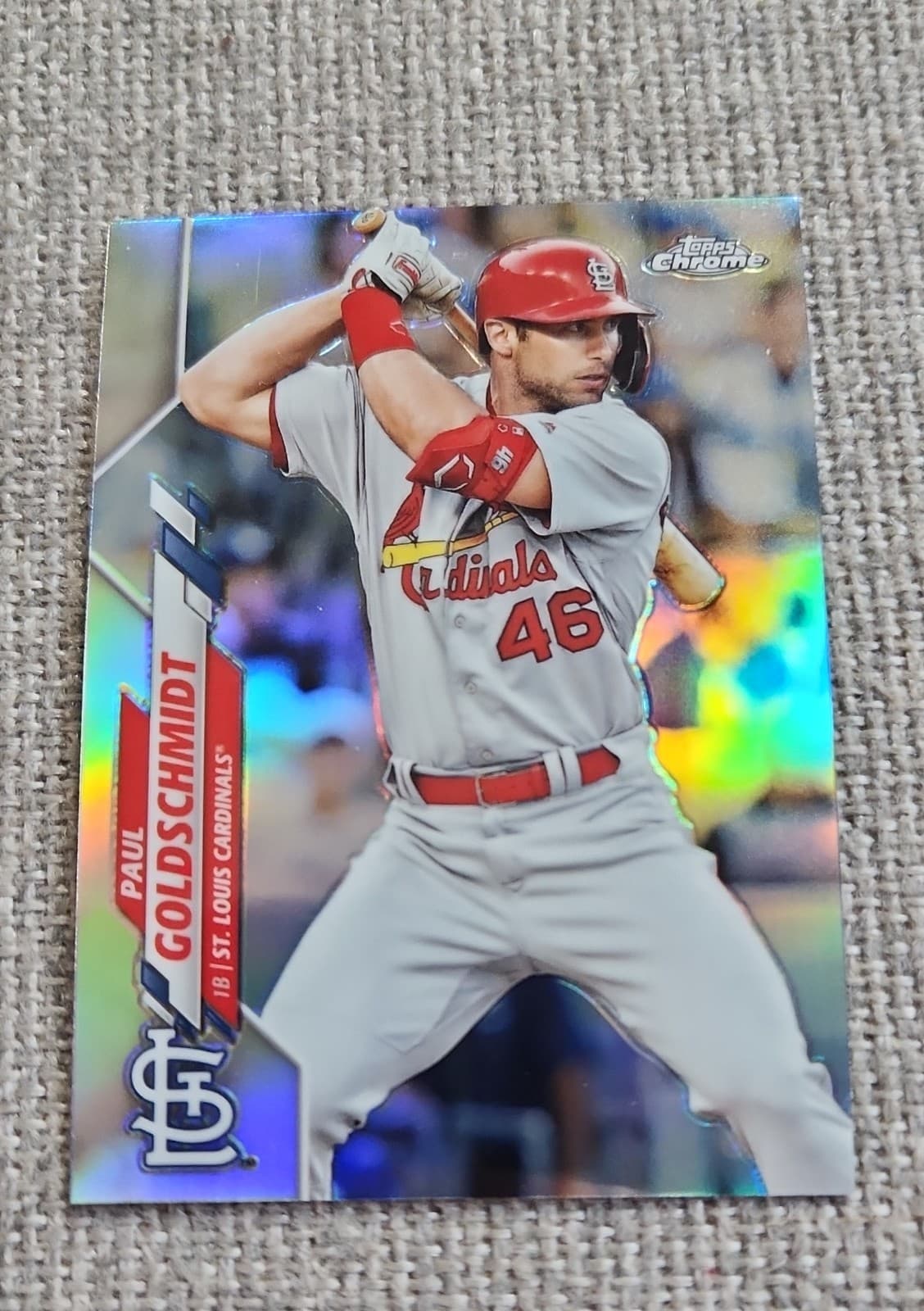 Paul Goldschmidt 2020 Topps Chrome 2020 Topps Chrome refractor