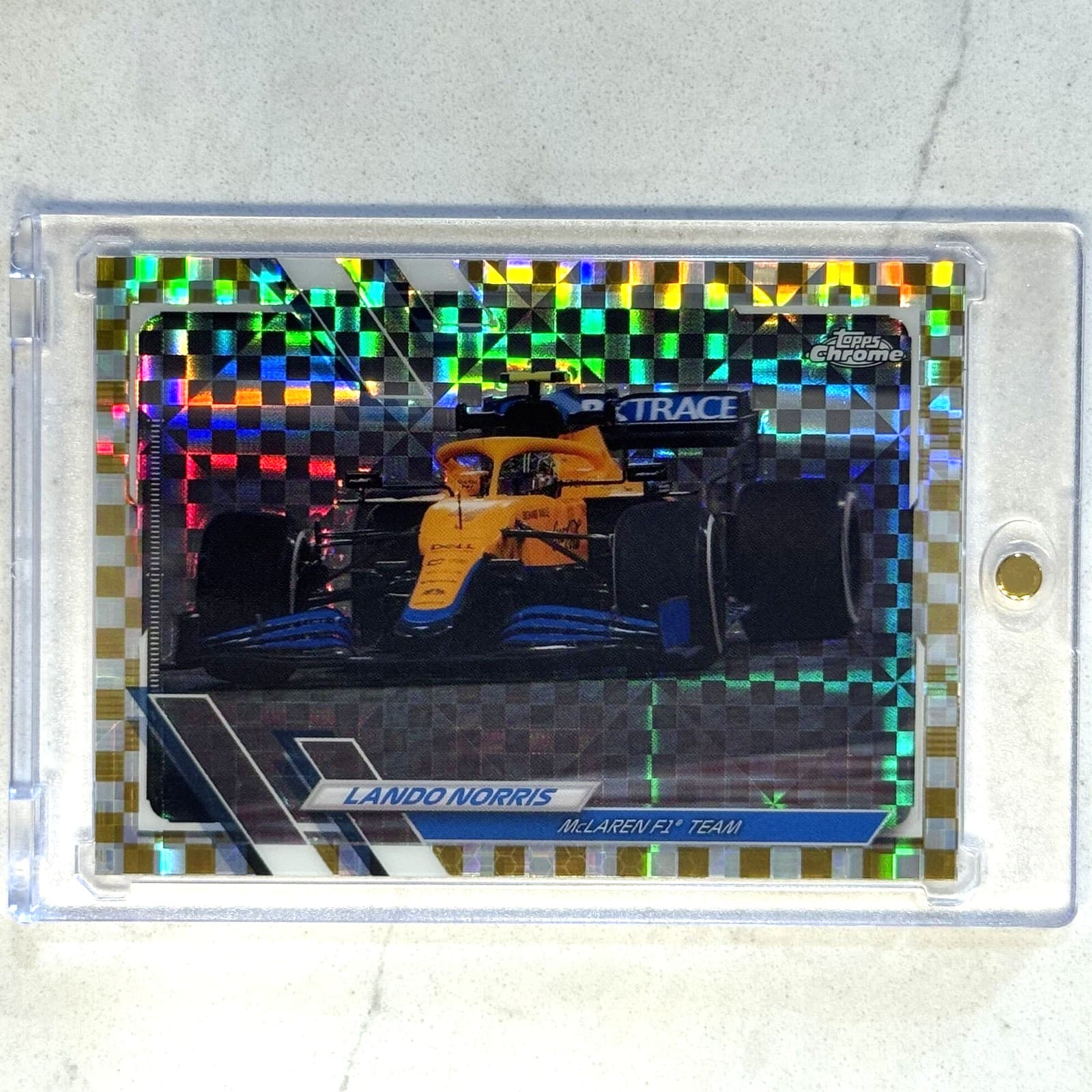 Gold Checker Flag 2021 Topps Chrome 2021 Topps Chrome gold-refractor