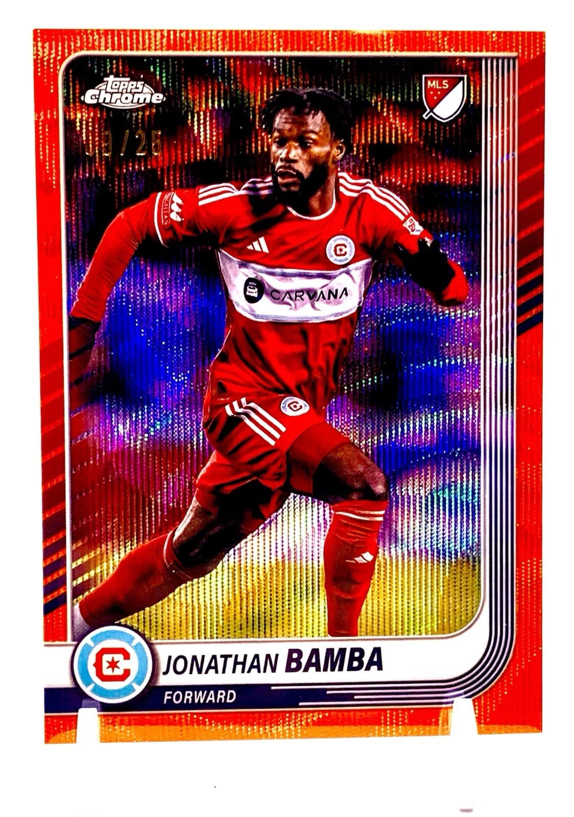 Jonathan Bamba 2025 Topps Chrome 2025 Topps Chrome orange-wave
