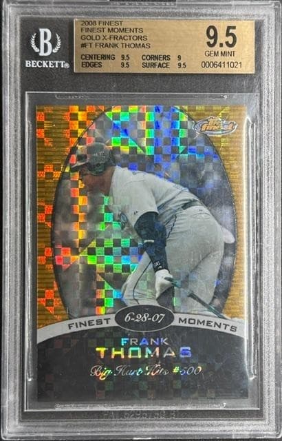 Frank Thomas 2008 Topps Finest 2008 Topps Finest gold-xfractor