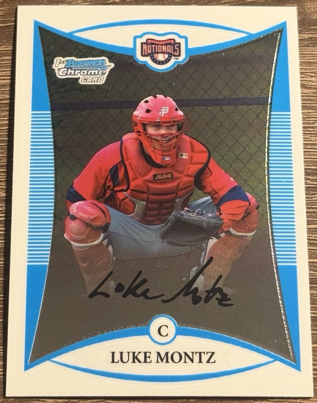 Prospects Luke Montz 2008 Bowman Chrome 2008 Bowman Chrome refractor example 1