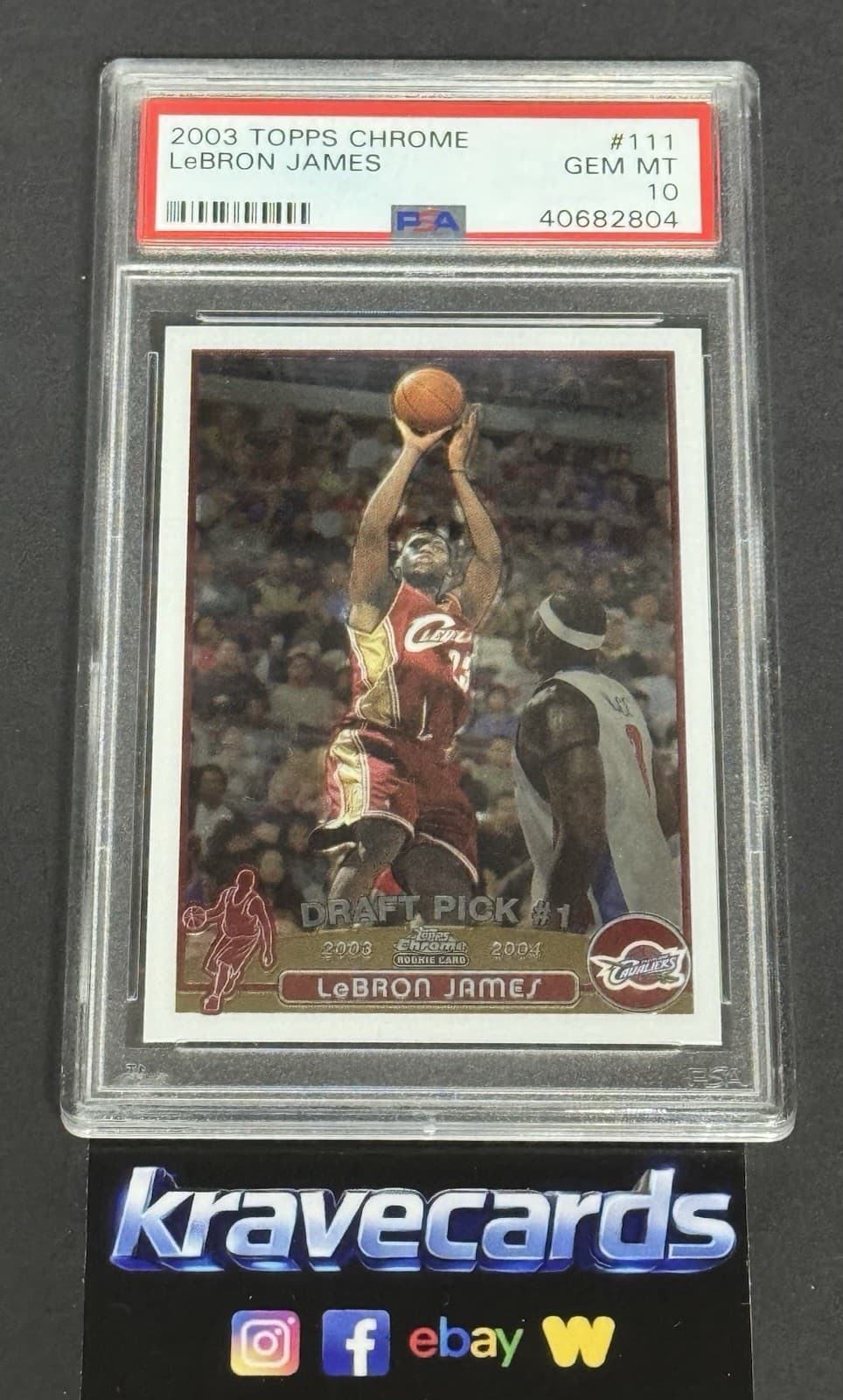 Bron James Cavaliers 2003 Topps Chrome 2003 Topps Chrome
