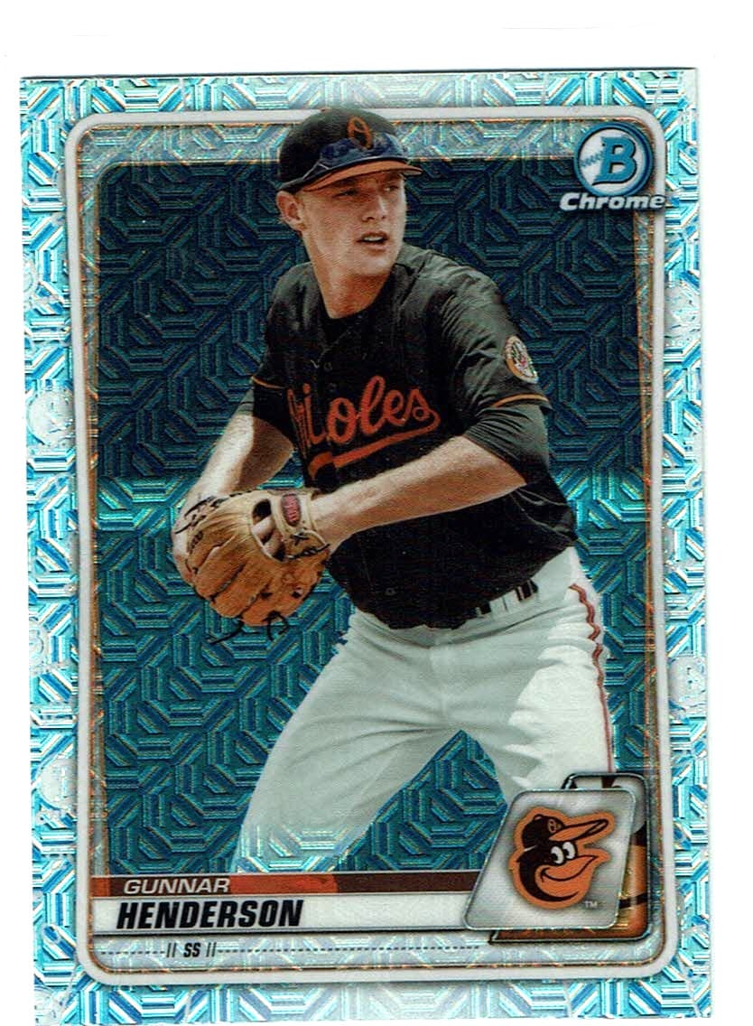 GUNNAR HENDERSON MOJO BASEBALL 2020 Bowman Chrome 2020 Bowman Chrome mojo-refractor