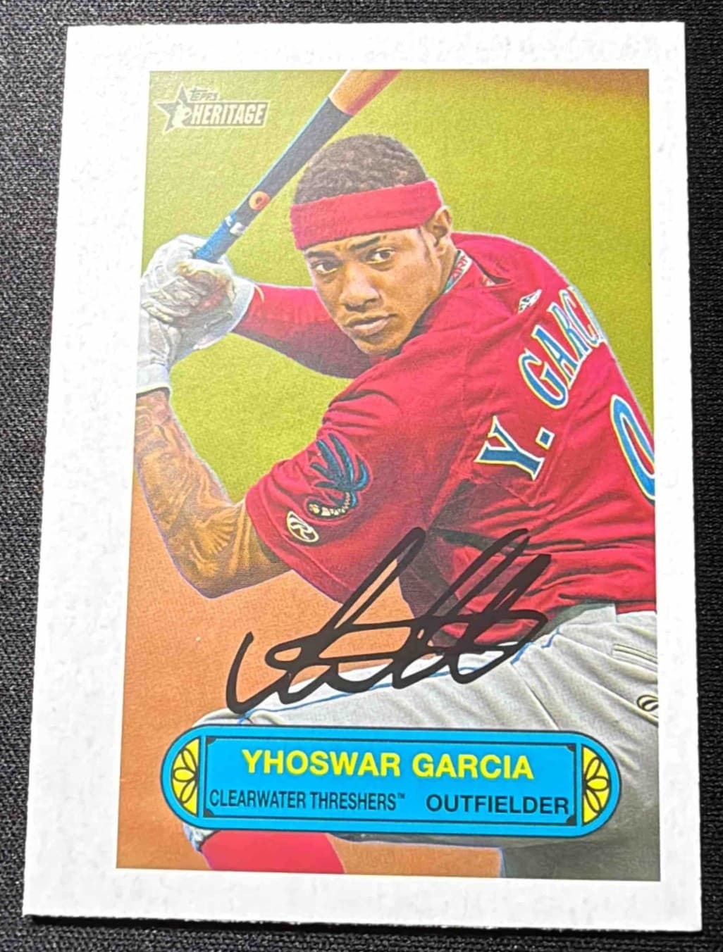 Yhoswar Garcia Minor 2022 Topps Heritage 2022 Topps Heritage