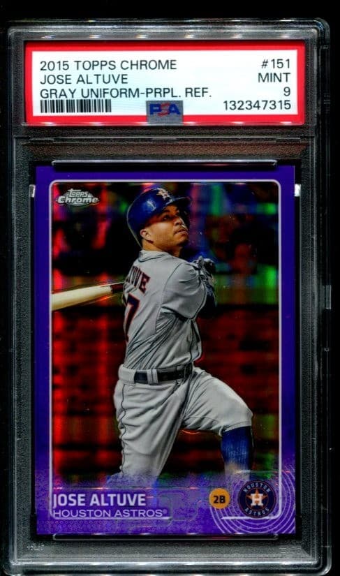 Purple Jose Altuve 2015 Topps Chrome 2015 Topps Chrome purple-refractor