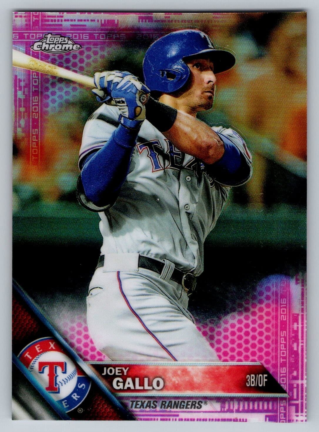 Joey Gallo Texas 2016 Topps Chrome 2016 Topps Chrome pink-refractor