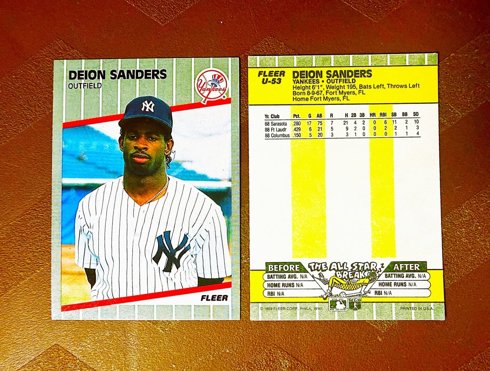 Update Deion Sanders 1989 Fleer 1989 Fleer