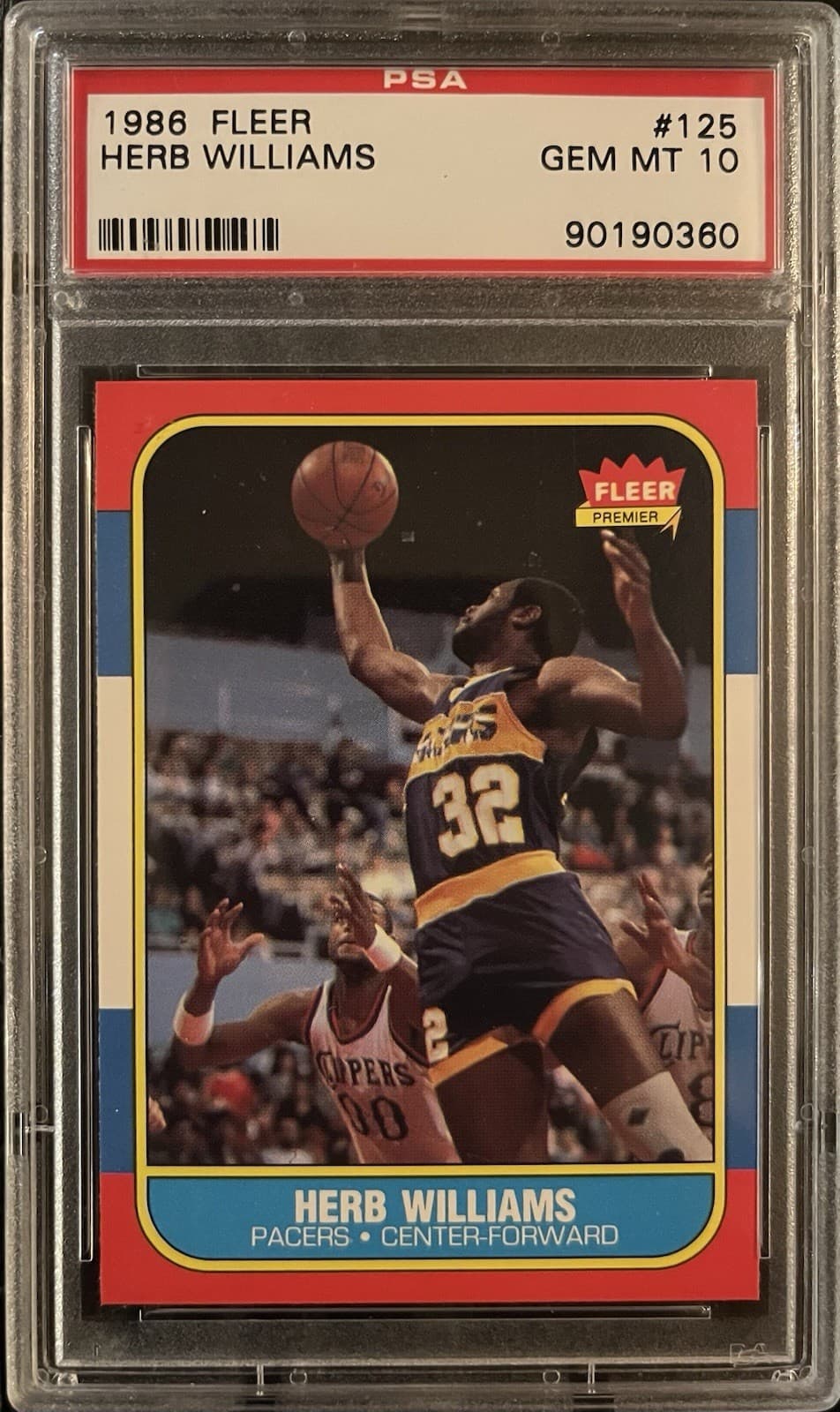 Basketball Herb Williams 1986 Fleer 1986 Fleer
