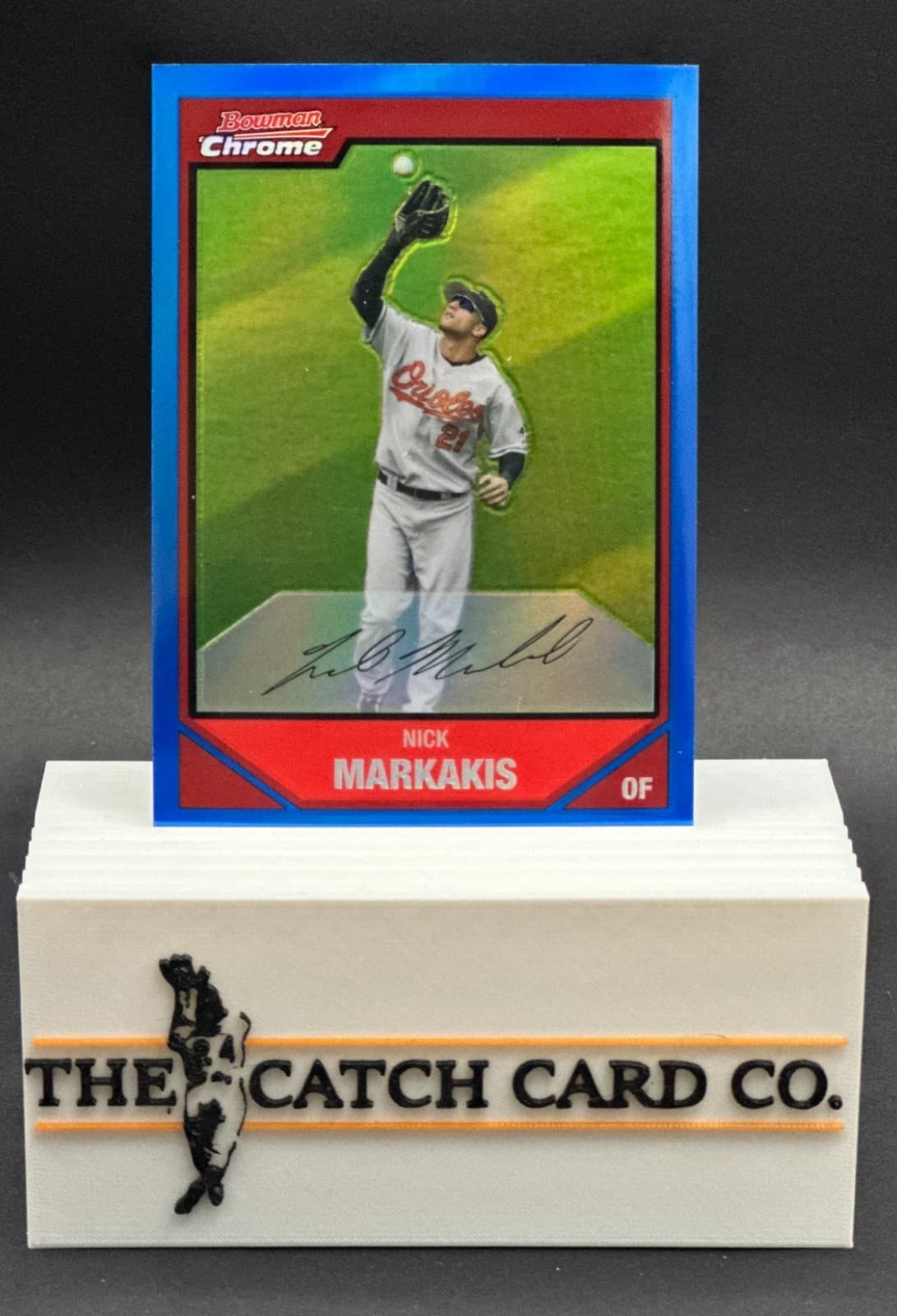 Nick Markakis Blue 2007 Bowman Chrome 2007 Bowman Chrome blue-refractor