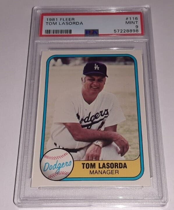 Tom Lasorda Low 1981 Fleer 1981 Fleer