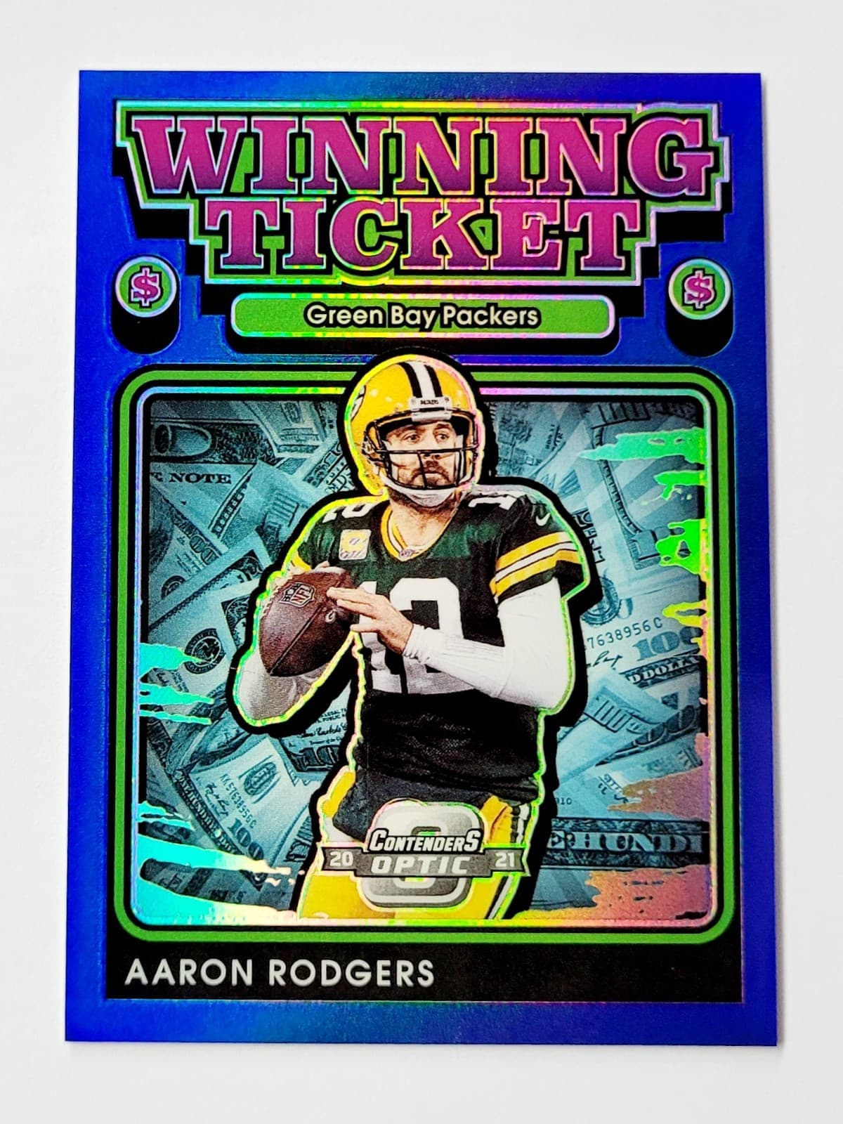 Optic Aaron Rodgers 2021 Panini Contenders 2021 Panini Contenders