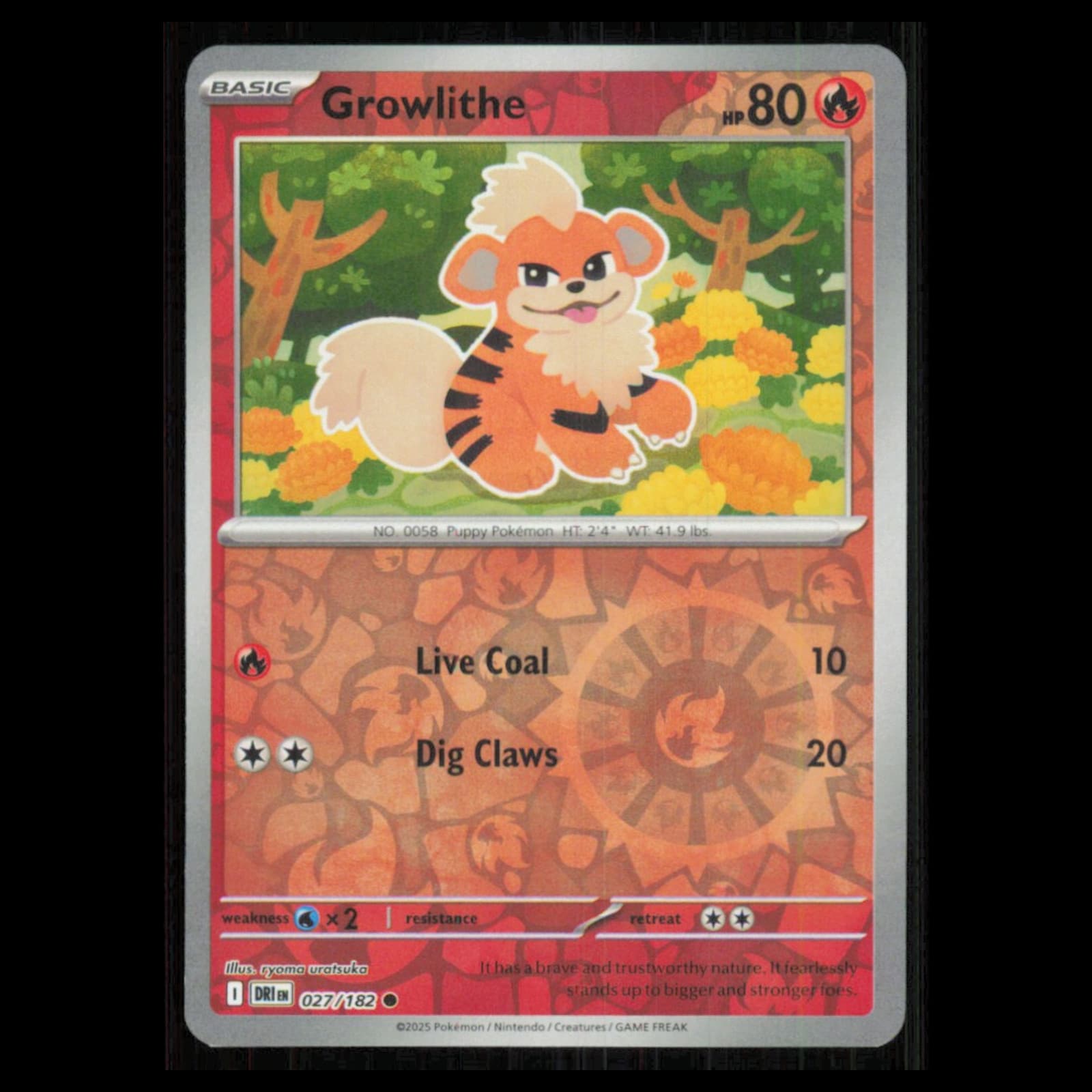 Growlithe Scarlet 2025 Unknown 2025 Unknown