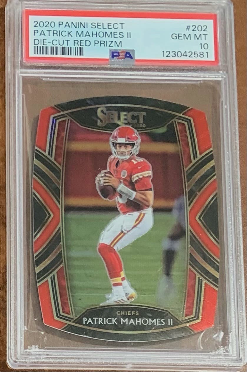 Football Patrick Mahomes 2020 Panini Select 2020 Panini Select red