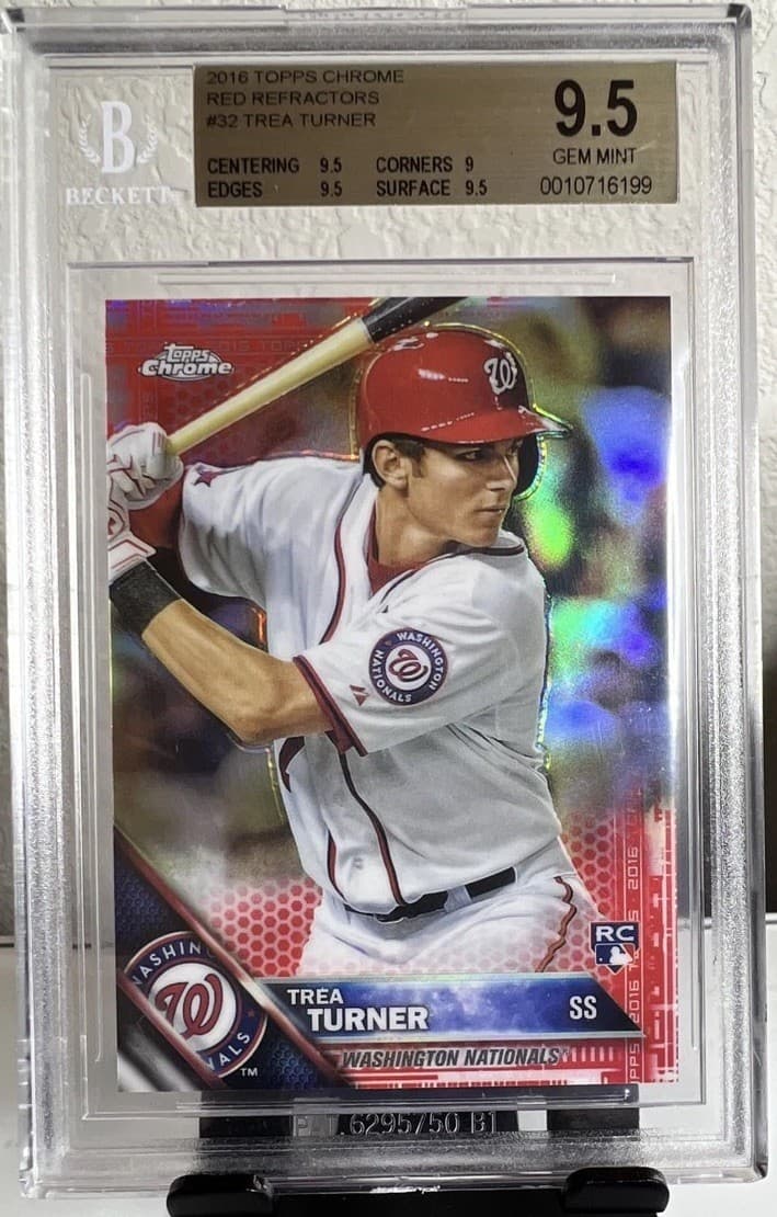 Trea Turner Red 2016 Topps Chrome 2016 Topps Chrome red-refractor