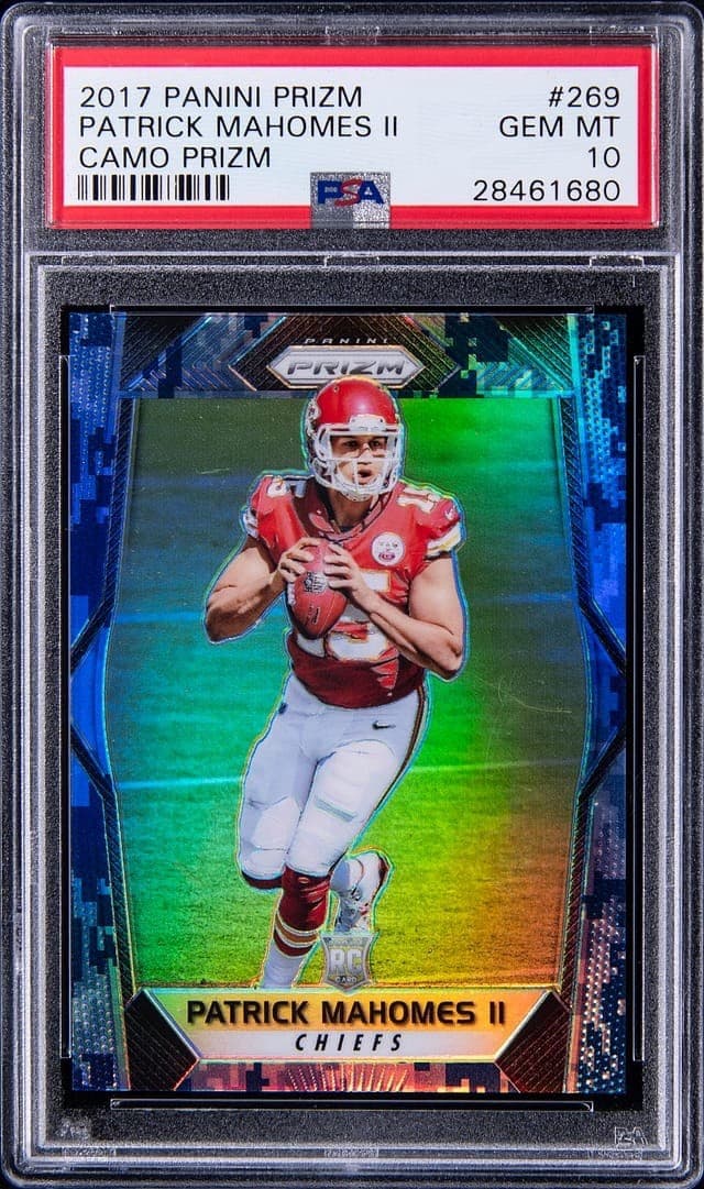 Patrick Mahomes Camo 2017 Panini Prizm