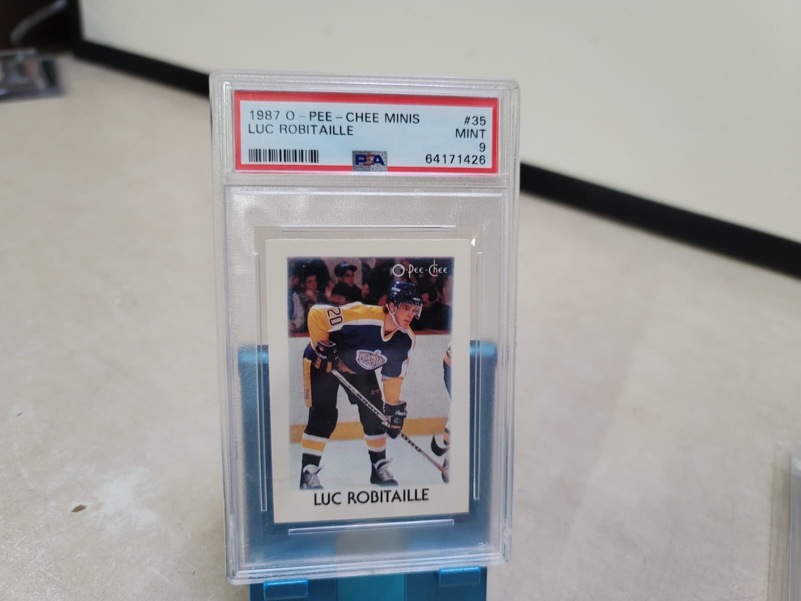 MINIS LUC ROBITAILLE KINGS HOF 1987 O-Pee-Chee 1987 O-Pee-Chee