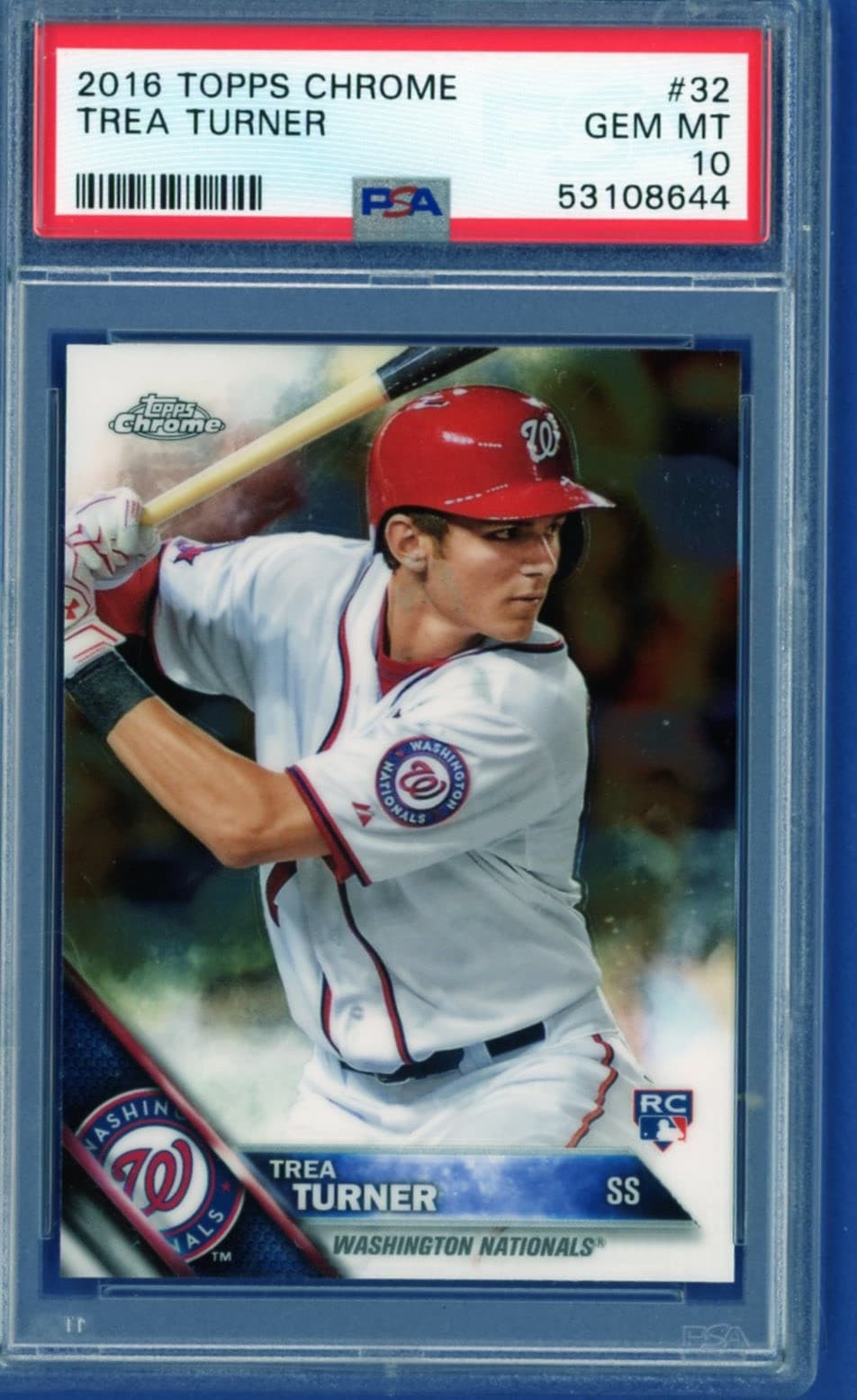 Baseball TREA TURNER Phillies 2016 Topps Chrome