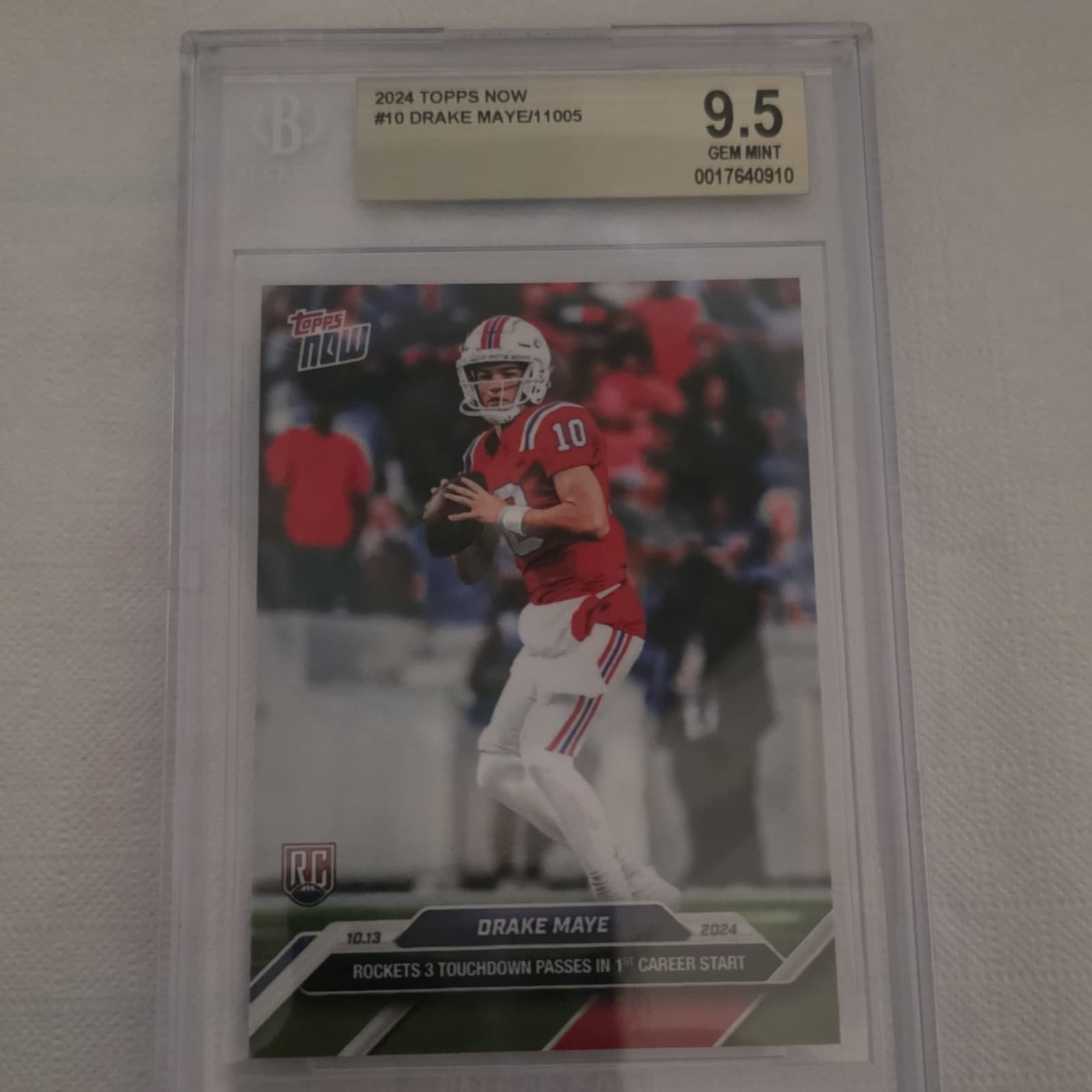 Now Drake Maye 2024 Topps