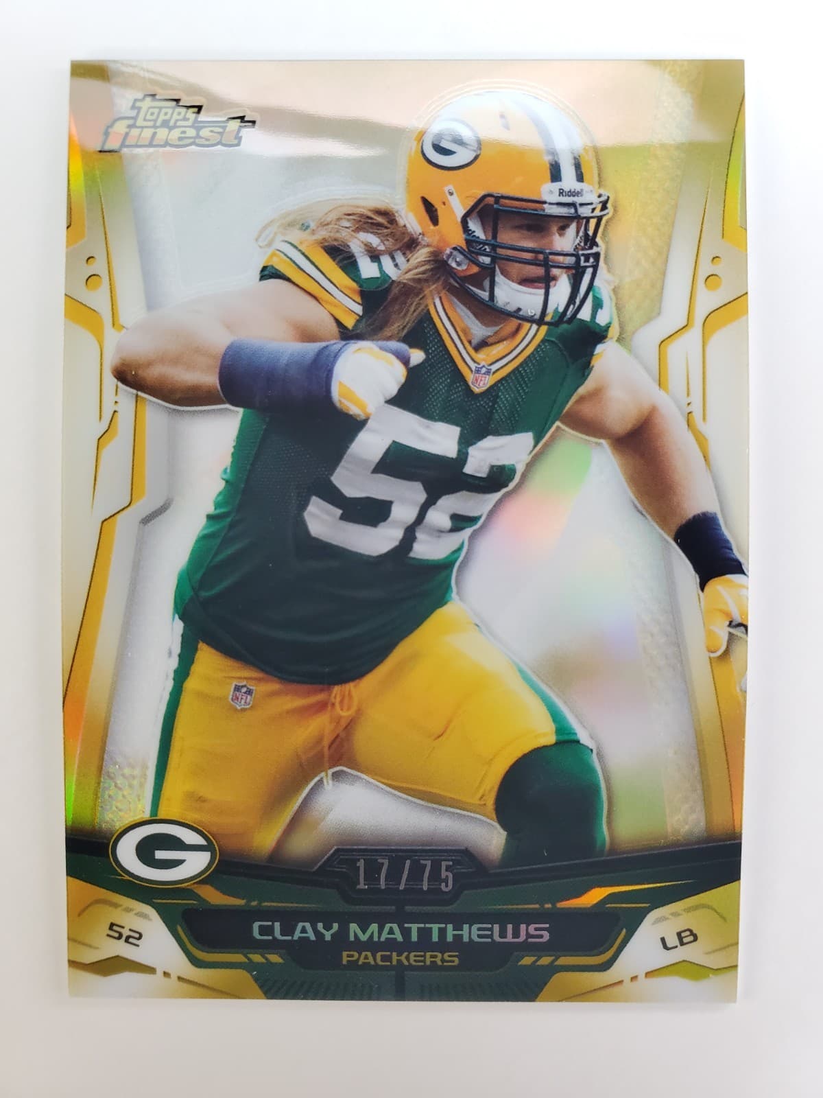 Clay Matthews Gold 2014 Topps Finest 2014 Topps Finest gold-refractor