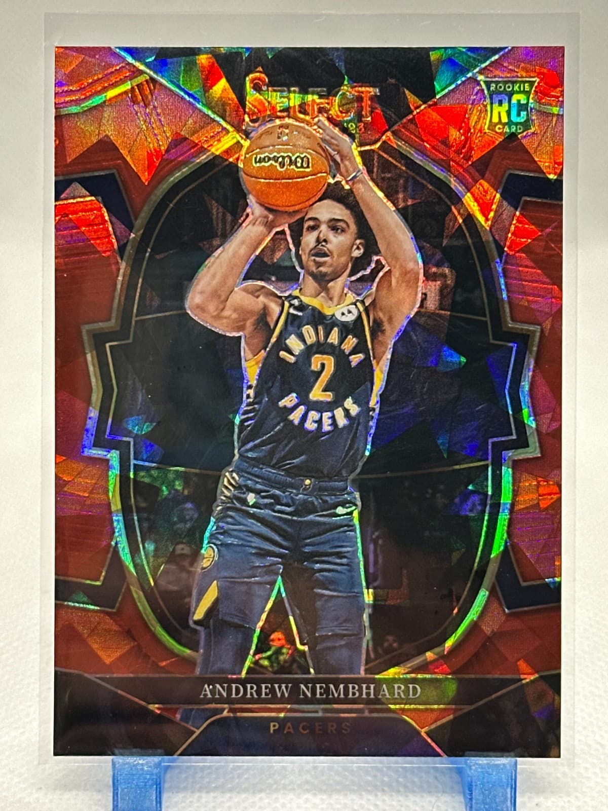 Andrew Nembhard 2022 Panini Select 2022 Panini Select cracked-ice-red