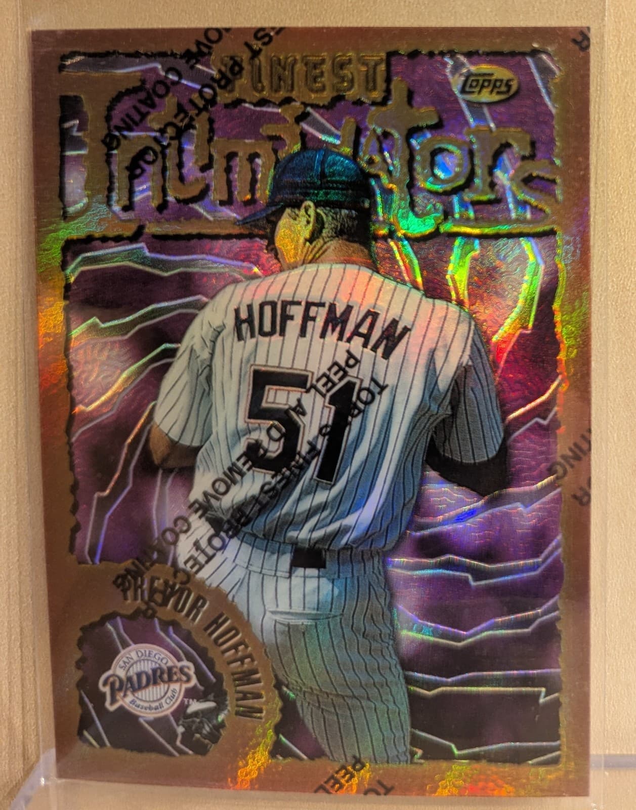 Trevor Hoffman 1996 Topps Finest 1996 Topps Finest example 2
