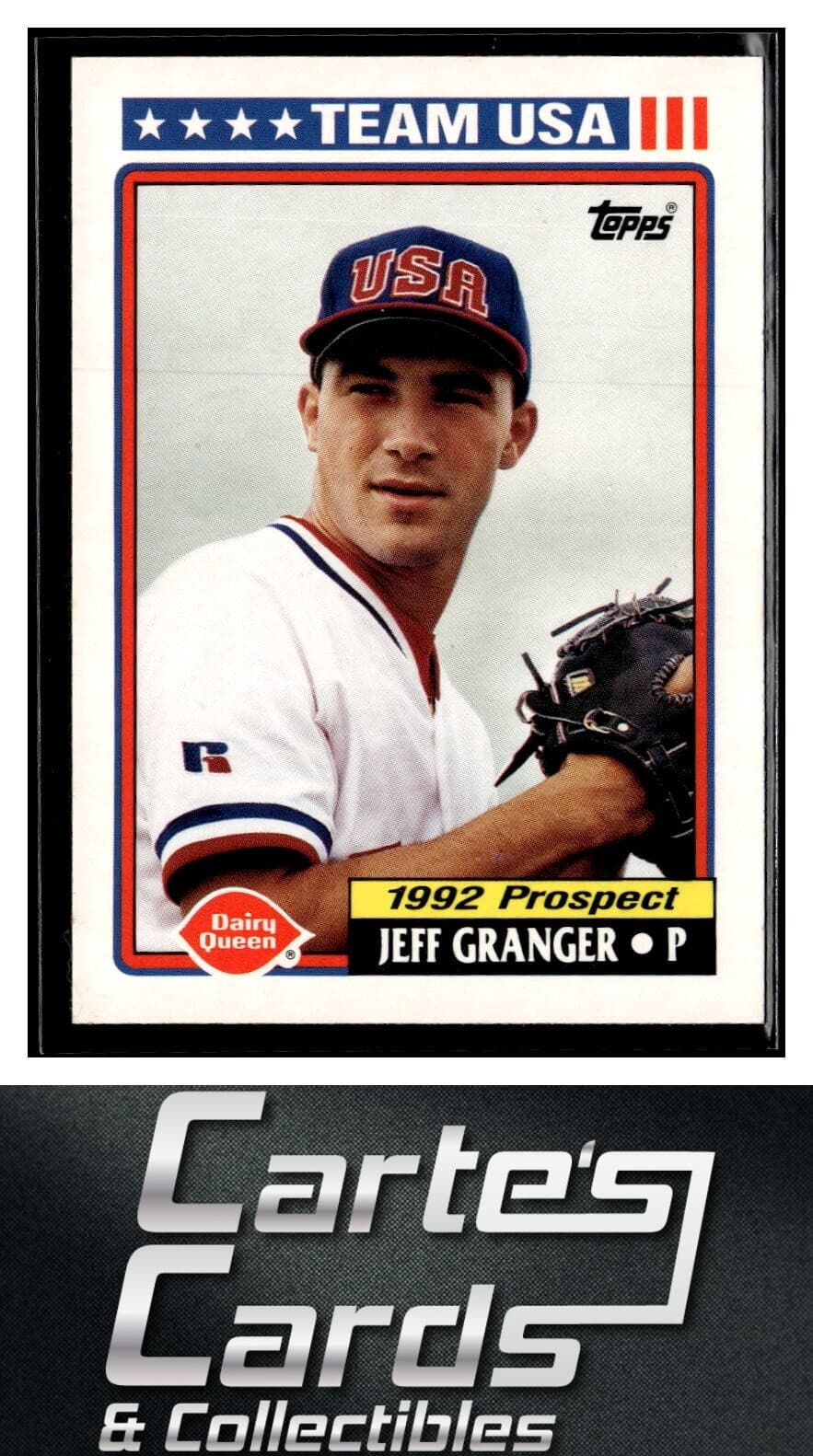 Jeff Granger Dairy 1992 Topps 1992 Topps