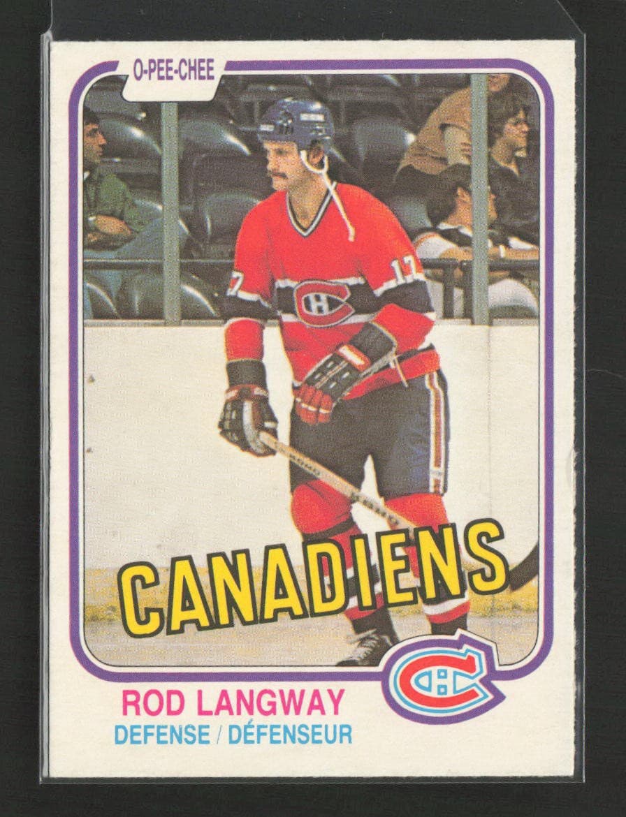 Rod Langway Montreal 1981 O-Pee-Chee 1981 O-Pee-Chee