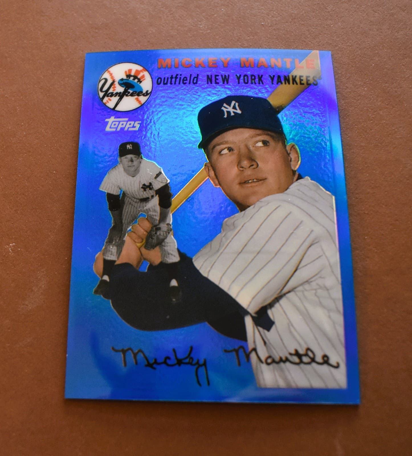 Blue '54 Topps MICKEY MANTLE - 2008 Topps Chrome 2008 Topps Chrome