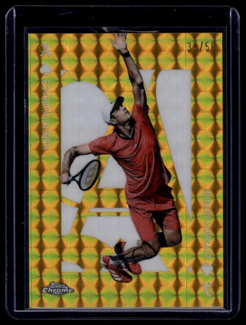 Hubert Hurkacz Aces 2025 Topps Chrome 2025 Topps Chrome refractor example 2