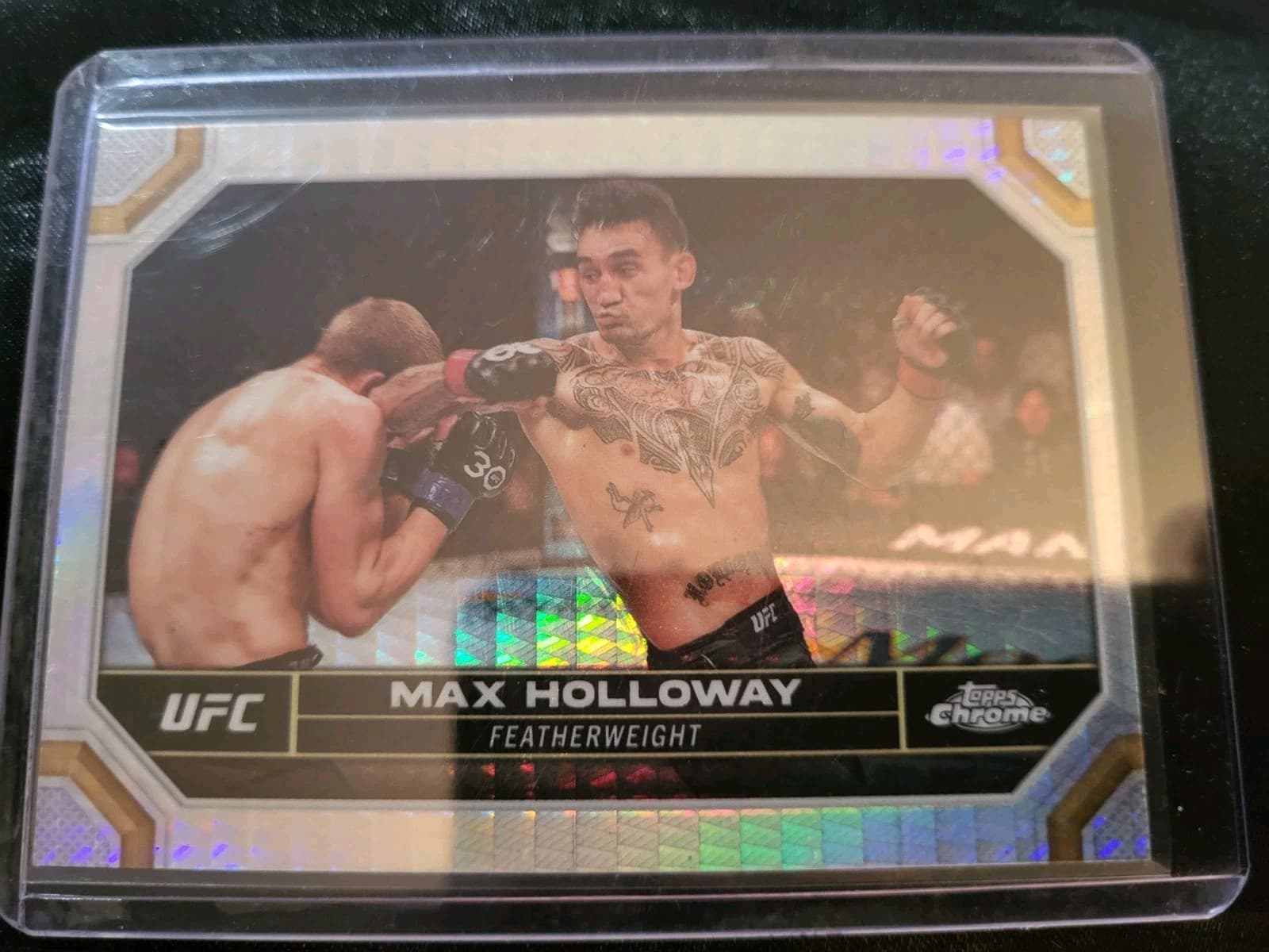 Max Holloway Prism 2024 Topps Chrome 2024 Topps Chrome refractor