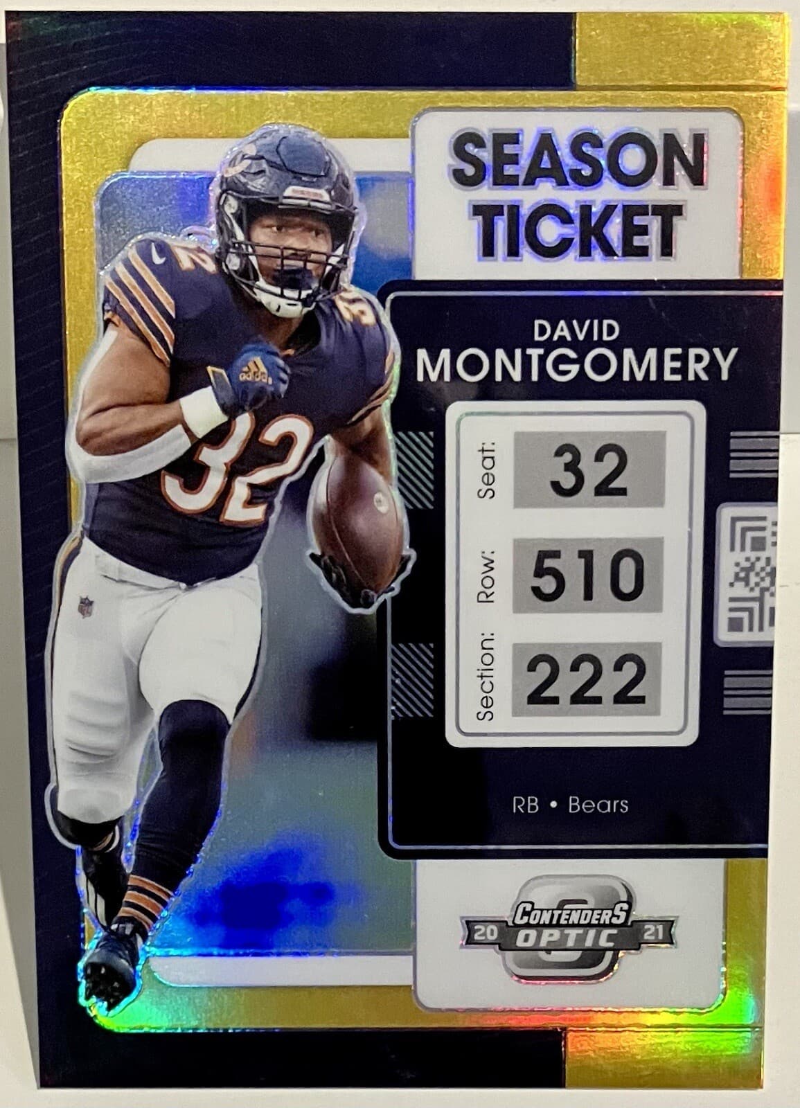 OPTIC DAVID MONTGOMERY SEASON 2021 Panini Contenders 2021 Panini Contenders