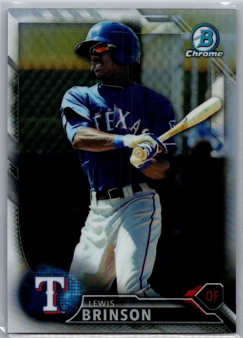 Lewis Brinson Texas 2016 Bowman Chrome 2016 Bowman Chrome refractor