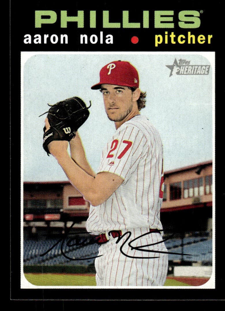Aaron Nola Philadelphia 2020 Topps Heritage 2020 Topps Heritage