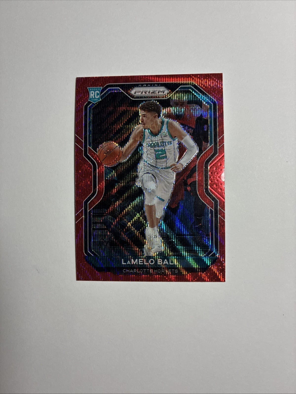 Melo Ball Red 2020 Panini Prizm 2020 Panini Prizm red-wave