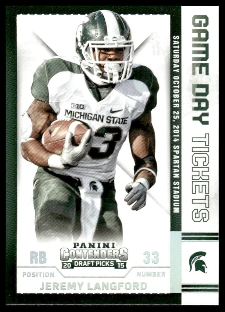 Jeremy Langford Draft 2015 Panini Contenders 2015 Panini Contenders