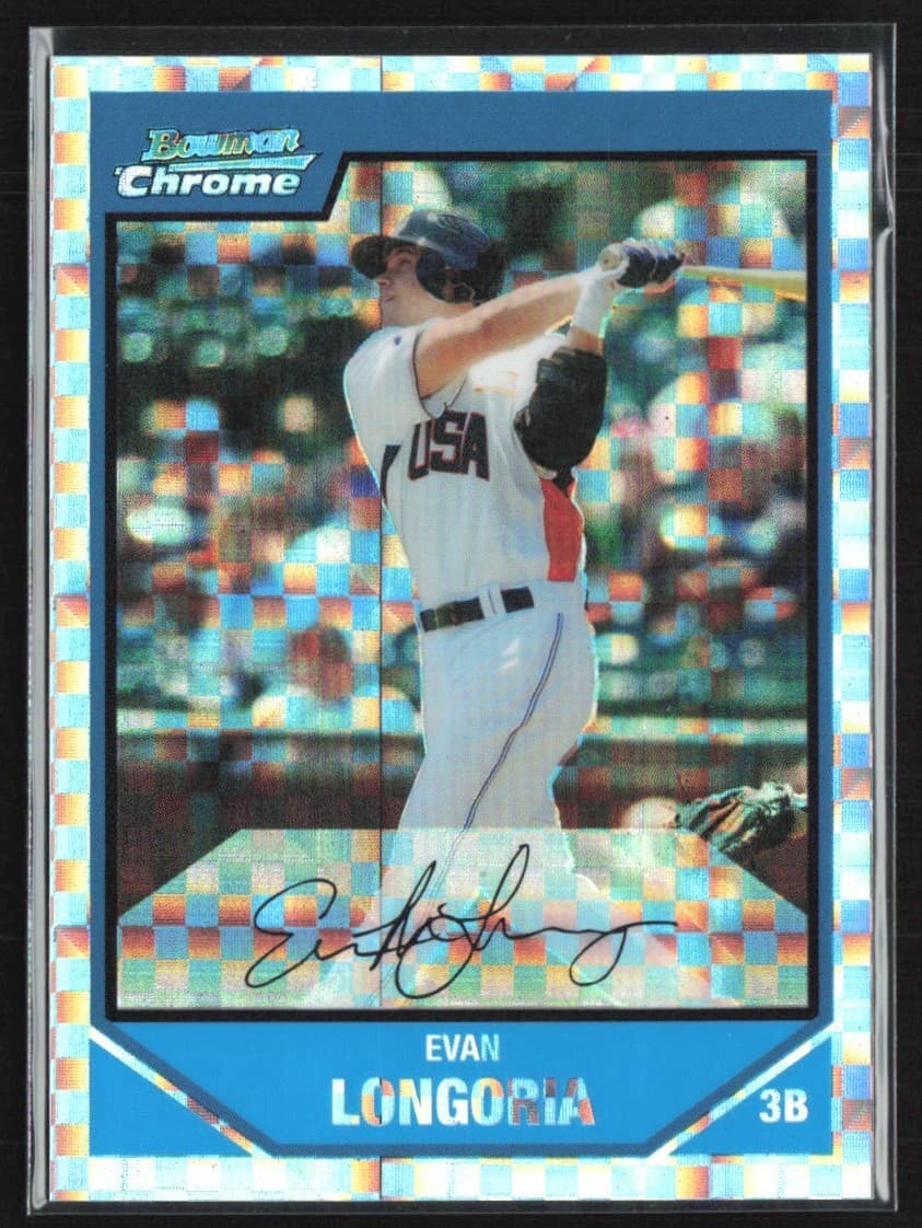 Evan Longoria 2007 Bowman Chrome 2007 Bowman Chrome xfractor