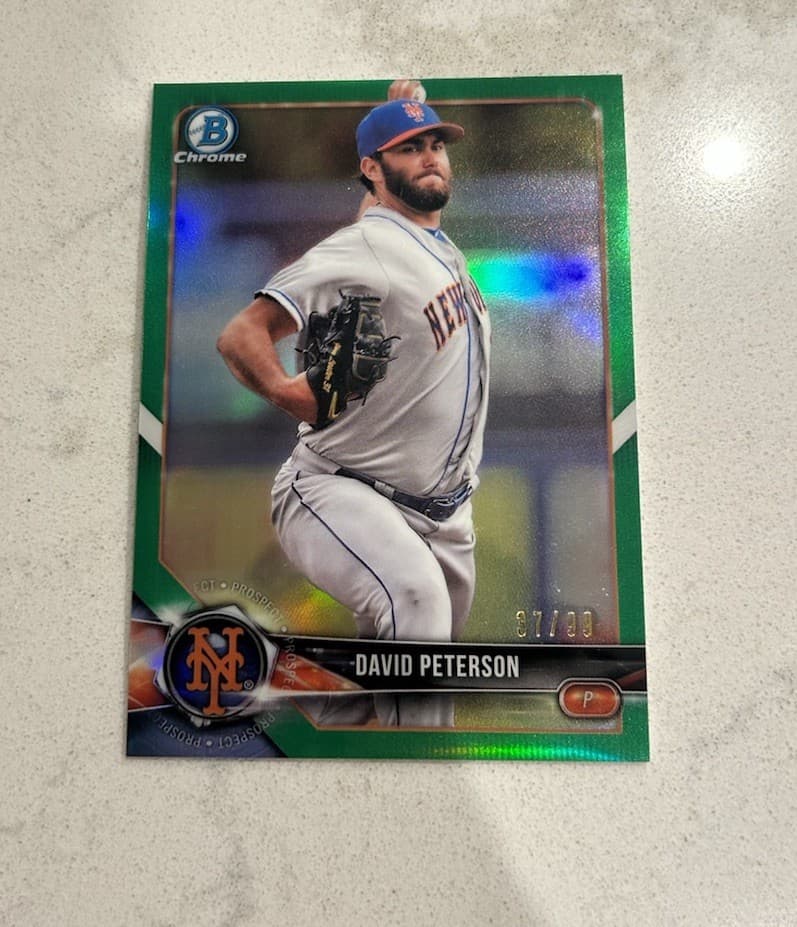 Prospects David Peterson 2018 Bowman Chrome 2018 Bowman Chrome