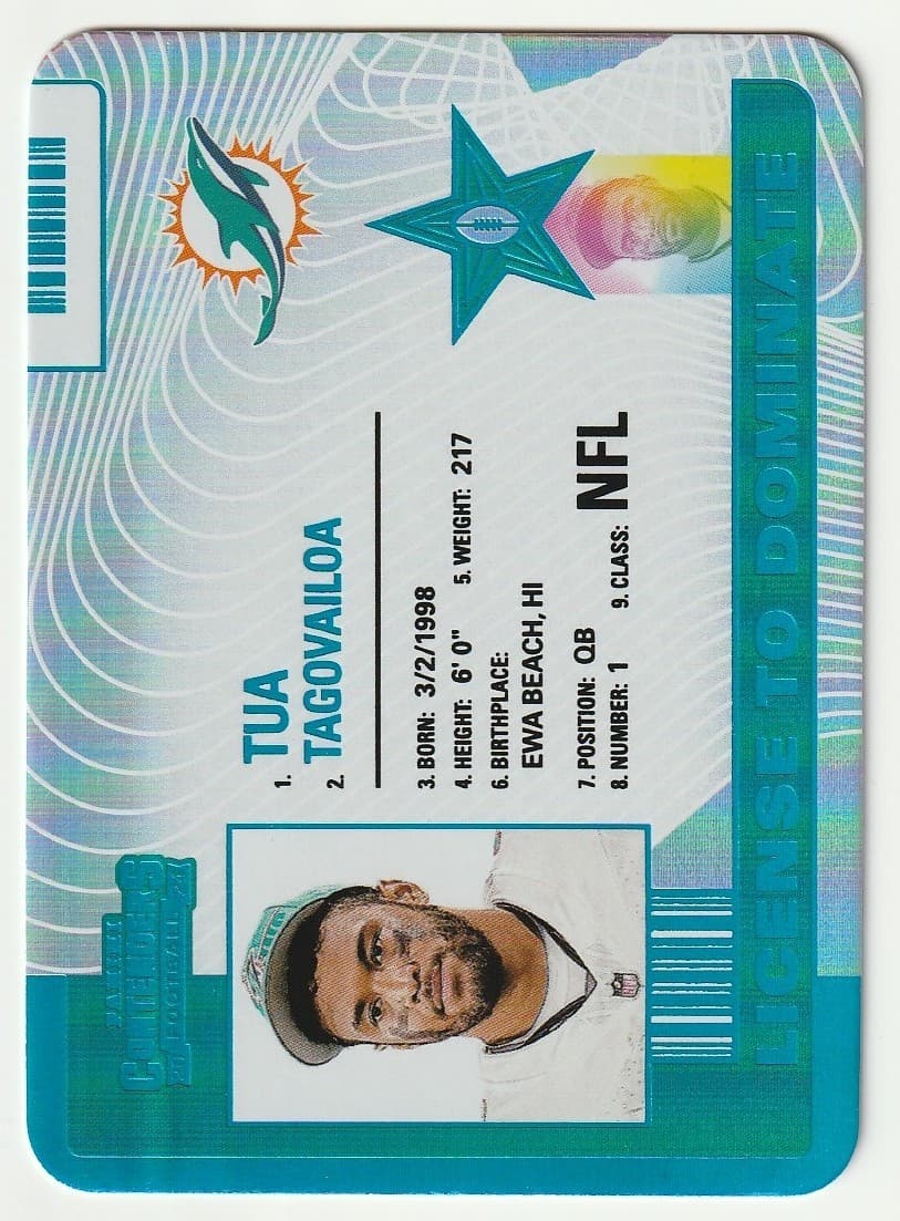 Football Tua Tagovailoa 2024 Panini Contenders