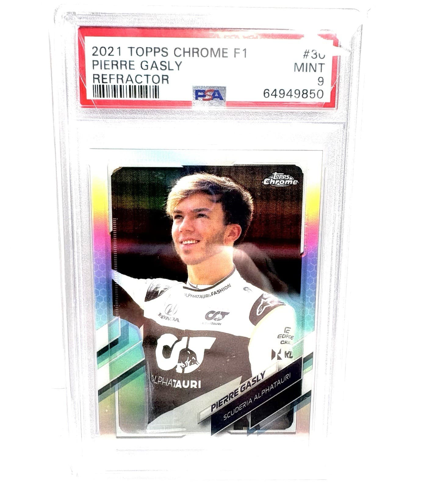 Pierre Gasly Formula 2021 Topps Chrome 2021 Topps Chrome refractor