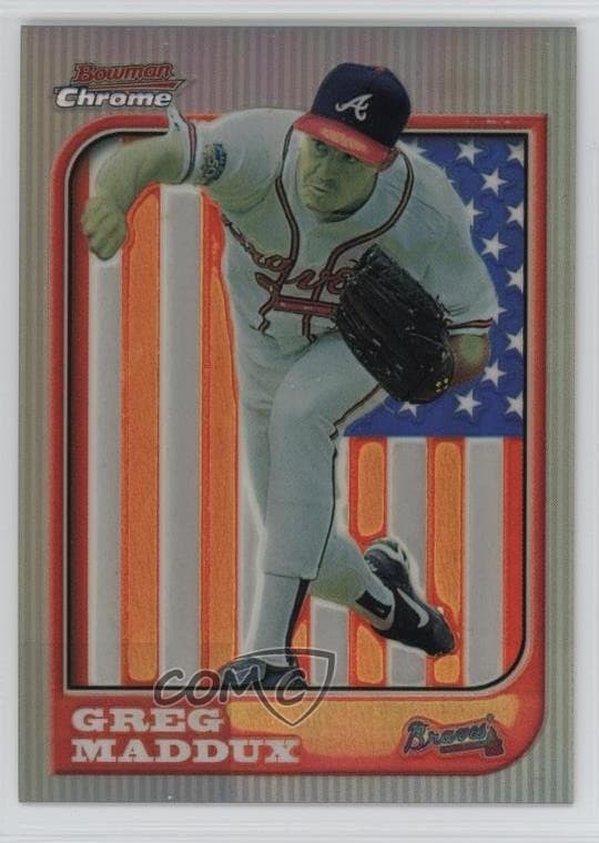 International Greg Maddux 1997 Bowman Chrome 1997 Bowman Chrome refractor