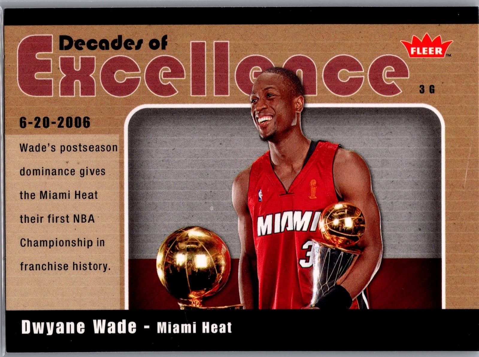 Dwyane Wade Decades 2007 Fleer 2007 Fleer