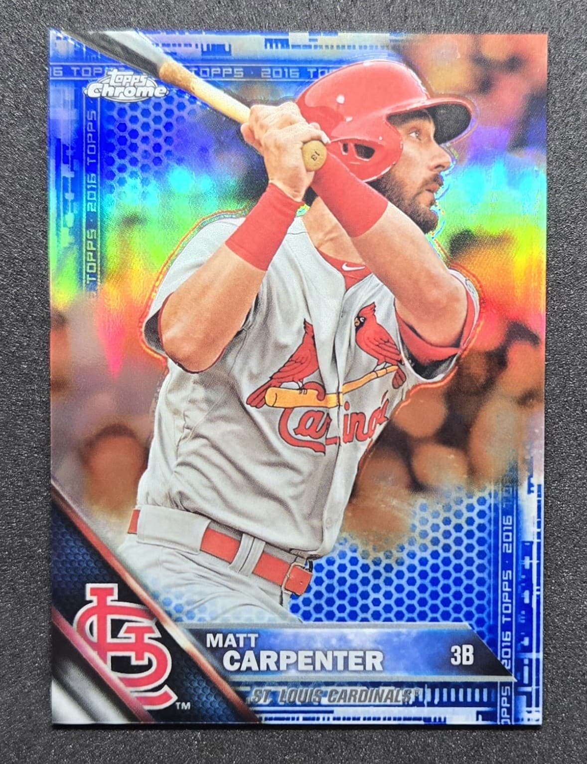 Matt Carpenter Blue 2016 Topps Chrome 2016 Topps Chrome blue-refractor