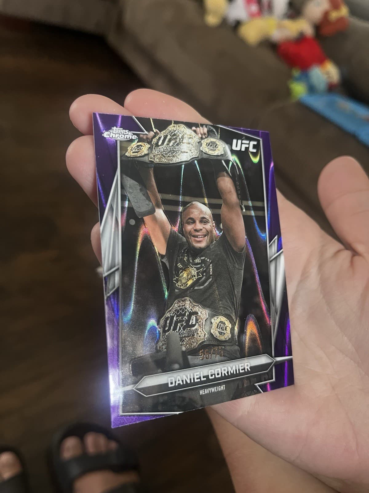 Daniel Cormier Blue 2024 Topps 2024 Topps blue-refractor-wave