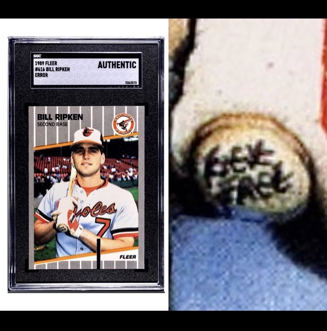 Bat Knob Saw 1989 Fleer 1989 Fleer